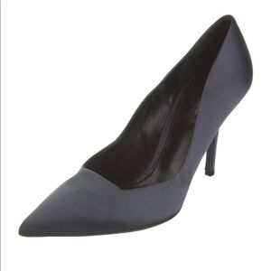 Dolce & Gabbana Satin Pointed Toe Heels